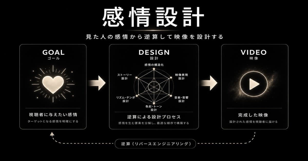 感情設計:ゴールから逆算して映像を設計する