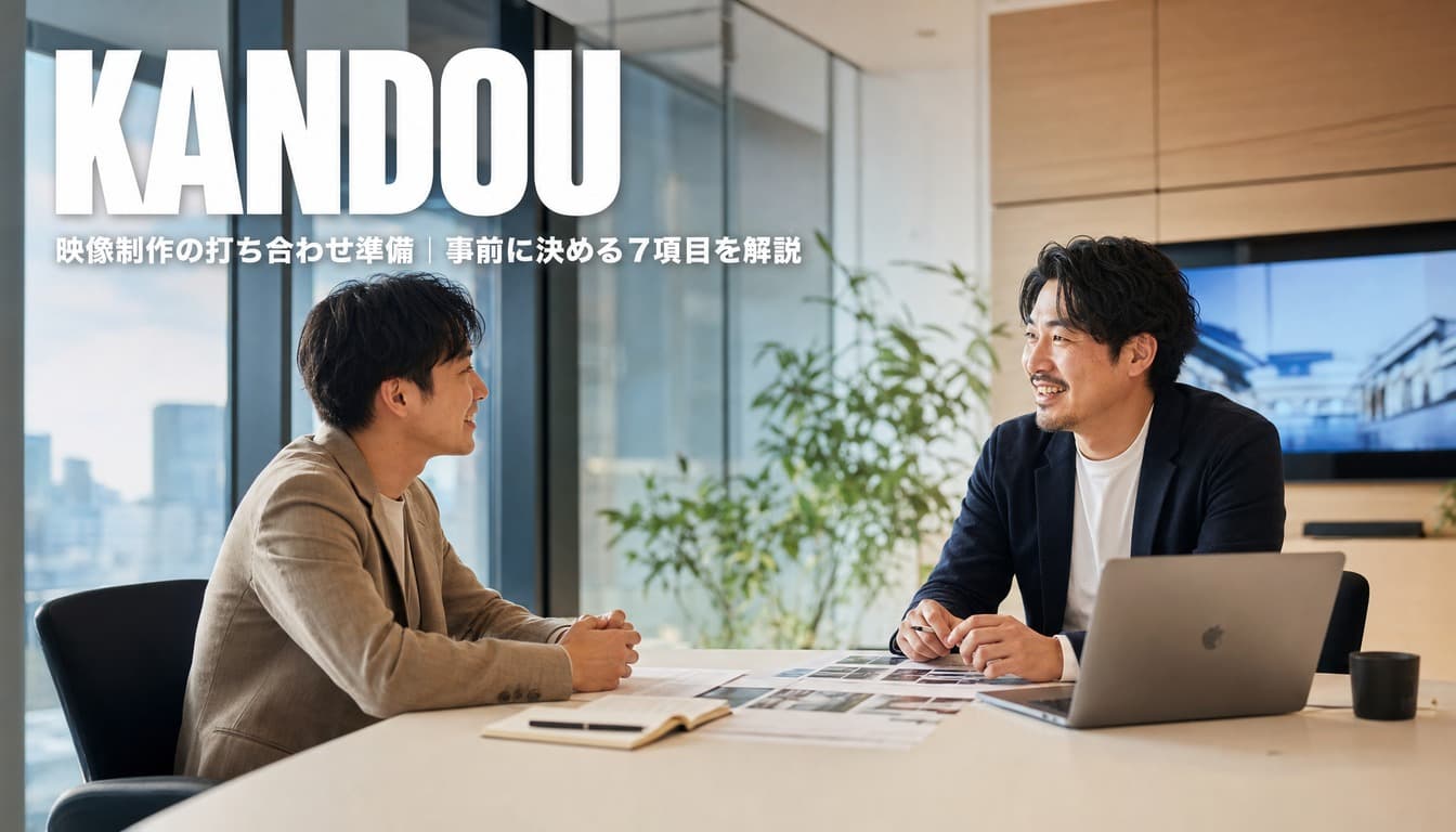 映像制作の打ち合わせ準備|事前に決める7項目を解説